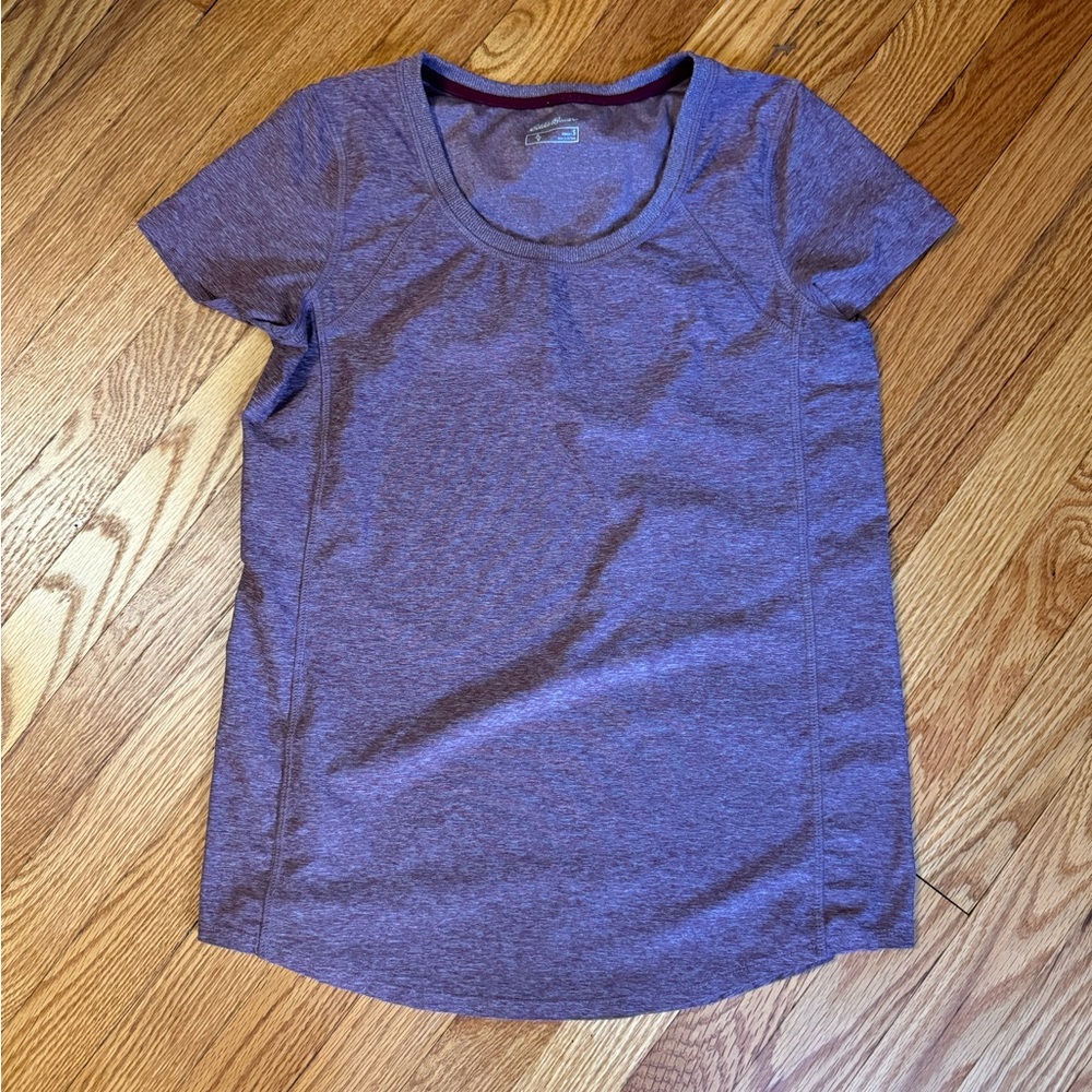 Eddie Bauer | Resolution Stretch Performance Tee | Maroon Heather | Size S